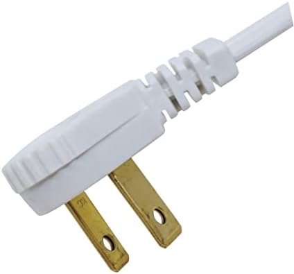 Woods SlimLine Extension Cord - 16/3 Indoor Flat Plug with Right Angled Design - 3 Polarized Outlets - PVC Jacket - Space Saving - Neutral White - 16 Gauge - 3 Feet - Image 3