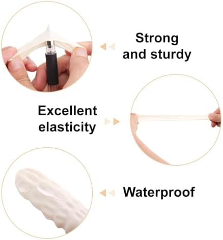 G2PLUS Disposable Finger Cots 100PCS White Latex Finger Gloves Nail Art Lab - Image 2