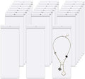Long Jewelery Bags 3 x 8'' 100pcs Clear Zipper Reclosable Necklace Bags with Hang Hole Poly Zip Seal Storage Bags for Packaging Shipping Incense 2 Mil (4 Sizes to Choose from) by BornFeel