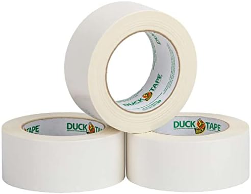 Duck Color Duct Tape 3-Pack, 1.88 Inches x 30 Yards, 90 Yards Total, 3-Roll Pack, White, 3 Piece (242912) by DuckBrand