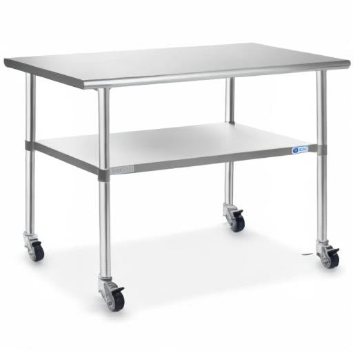 GRIDMANN NSF Stainless Steel Work & Prep Table 48 x 30 Inches - Image 8