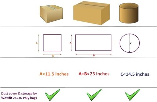 Wowfit 24x36 Clear Flat Poly Bags, 10 CT, 1.6 Mil, Artwork & Poster Covers - Image 4
