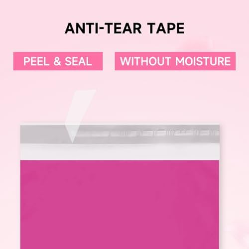 Pink Shipping Bags, Self-Seal Poly Mailers 10x13 Inch, 1000 Pack - Image 4