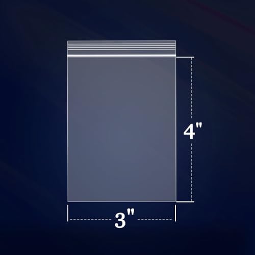 iMailer - 500 Count - 3" x 4" Small Clear Reclosable Plastic Zip Bags - Image 2