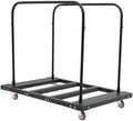 Material Handling Truck, Free Standing Large Capacity Rolling Cart, Adjustable Heavy Duty Table Trolley Desk Trolley, Steel Folding Table Cart, 29.1*45.3*38.6in Folding Table Trolley for Heavy Boxes by Goudergo
