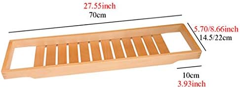 Solid Wood Bath Caddy Tray Luxury Spa Experience Holder for Wine Glass Shampoo Towel and Bath Ball Non Slip Hot Tub Rack for Ultimate Family Relaxation - Image 2