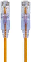 Monoprice Cat6A Ethernet Patch Cable - 1 Feet - Yellow (10 Pack) Snagless RJ45 550Mhz UTP Pure Bare Copper Wire 10G 30AWG - SlimRun Series by Monoprice