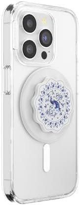 PopSockets Phone Grip for MagSafe, Magnetic Holder- Peacock Saucer - Image 2