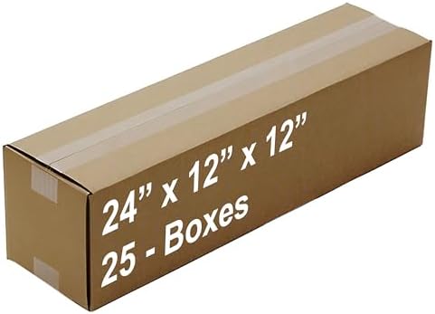(24 x 12 x 12) - (25 Pack) Corrugated Cardboard Boxes for shipping and moving up to 65 lbs by Unknown