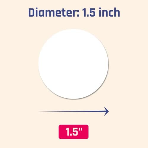 1.5 inch Round Labels Printable Circle Stickers - 8.5" x 11", 200 Sheets - Image 3