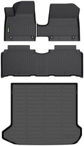 Floor Mats & Cargo Liner Custom for 2025 2026 Hyundai Ioniq 5 with Fixed Console(Not for Limited/N Models), All Weather TPE Automotive Floor Liners Fits Front& 2nd Row Set Accessories, Black by HAFIDI