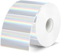 1 * 2 Inch Holographic Thermal Labels, Direct Thermal Stickers, Printable Labels for DIY Logo Design, QR Code, Name Tag, Price Tag & Packaging, 300Pcs/Roll by Unknown