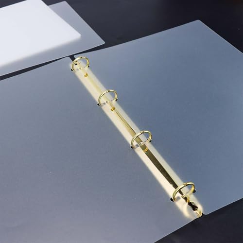 20pcs A4 Binding Covers Plastic DIY Frosted PP Filleted Corner 0.4mm Thick No Hole 8.5x11.8" Cover for Binder Discbound Planner Notebook (A4 8.5x11.8") - Image 5