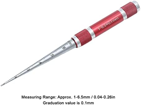 Hole Tapered Ruler, Taper Aperture Gauge Stainless Steel Conical Inner Diameter for Plastic Tubes DIY Equipment Thin Walled Parts DIY Hardware 1‑6.5mm Inspection Measurement Tool - Image 6