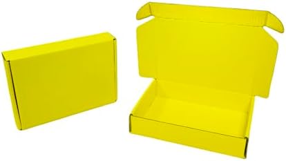 100 Pack 4.1x3x1.2 in Lemon Yellow Mini Shipping Boxes - Image 5