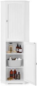 VASAGLE Tall Corner Cabinet, 2 Doors, 4 Adjustable Shelves, 65.4”H by VASAGLEbySONGMICSHOME