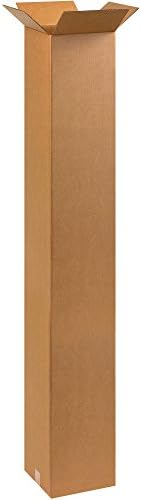 BOX USA 10 x 10 x 60 Corrugated Cardboard Boxes, Tall 10"L x 10"W x 60"H, Pack of 15 | Shipping, Packaging, Moving, Storage Box for Home or Business, Strong Wholesale Bulk Boxes by BOXUSA