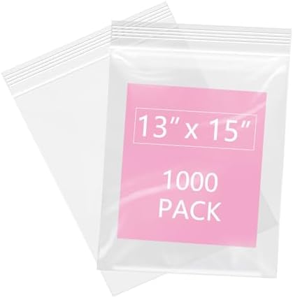 iMailer- 1000 Pcs- 13" x 15" 2 Gallon Zip Bags by iMailer