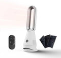 Bladeless Heater Fan, 25inch Heating & Cooling & Filter Combo Tower Fan 80° Oscillating with Remote, 9H Timer, 8 Speeds, Portable Quiet for Indoor, Bedroom, Home Office Room by Faryuan