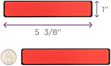 Carstens Adhesive Sticker Labels, 5 3/8” x 1”, Binder Labels for 1” Ring Binder Spines, Red, Roll of 200 - Image 4