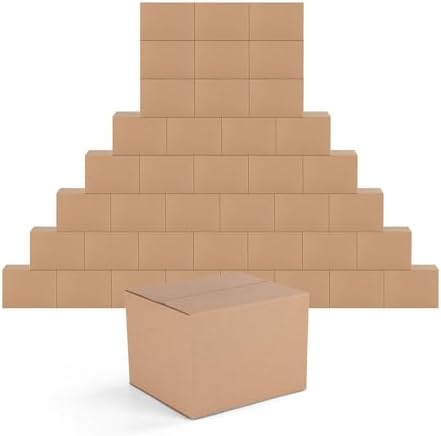 EdenseeLake 40 Pack 7x6x5 inches Shipping Boxes Small Cardboard Boxes for Packing, Moving, Mailing, Brown by Edenseelake