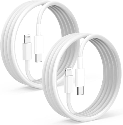 2Pack for iPhone14/13/12 Fast Charger Cable 6ft [Apple MFi Certified], USB Type C to Lightning Cable 6 Foot Apple iPhone Charging Cord for iPhone14 13 12 Pro XR XS Plus by Citelect