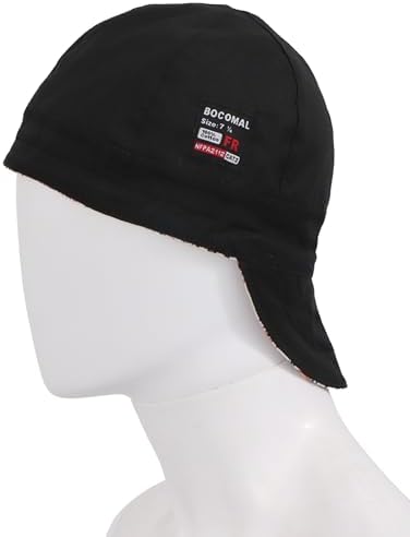BOCOMAL FR Welding Cap Paisley Printed CAT2 Midweight 6 Pannel Welder Caps - Image 6