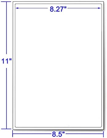 LabelMore 8.5 x 11 Full Sheet Sticker Label for Laser & Inkjet Printers, 10000 mailing Shipping Labels, White - Image 4