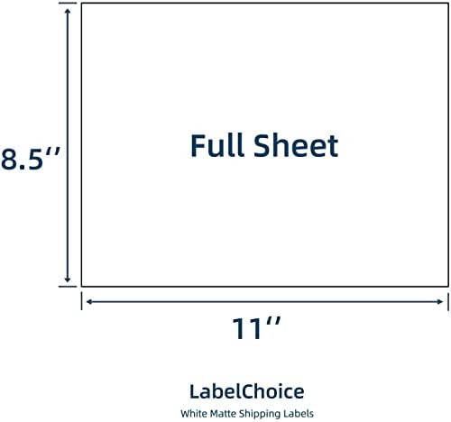 Full Sheet Shipping Labels 8.5 x 11 for Laser & Inkjet Printers, 100 Sheets 100 Labels Self Adhesive Full Sheet 8 1/2x11 Labels, Mailing Label Sheets for Printer, Full Page Shipping Labels - Image 2