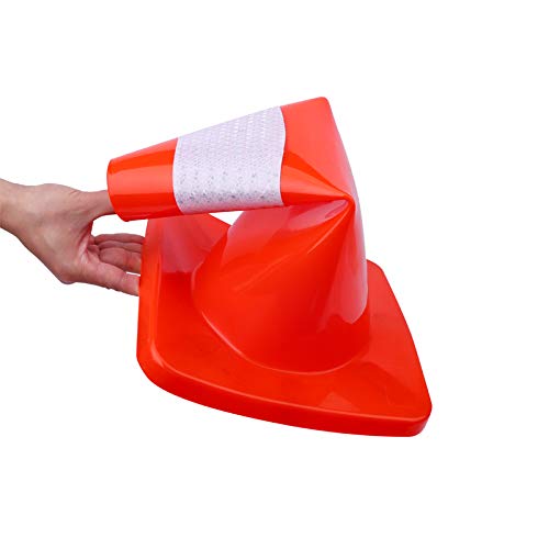 18" Traffic Cones PVC Safety Road Parking Cones Weighted Hazard Cones - Image 6
