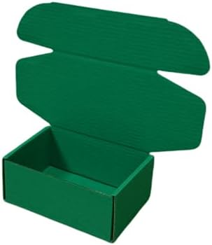 50 Pack 4.3x3.1x2 in Hunter Green Mini Shipping Boxes - Image 5