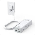 TESSAN Flat Plug Surge Protector Power Strip with 1050J, 1875W 15A by TESSAN