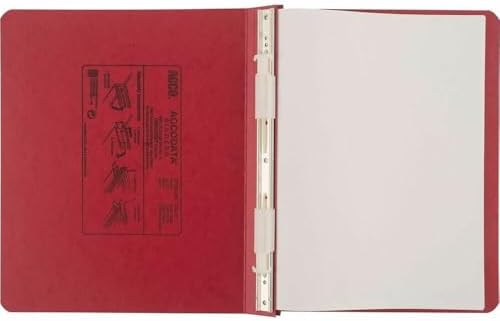ACCO Pressboard Hanging Data Binder, 8.5 x 11 Inches Unburst Sheets, Executive Red (54129 ) by CleanItSupply