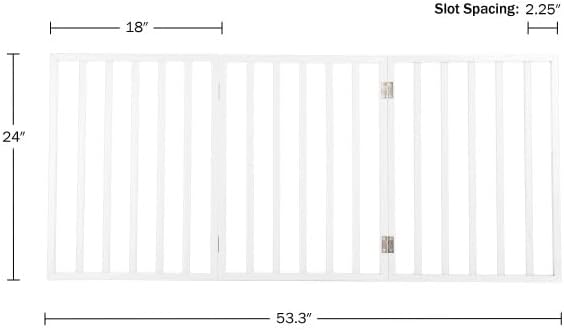 Pet Gate - 3-Panel Indoor Foldable Dog Fence - Image 9