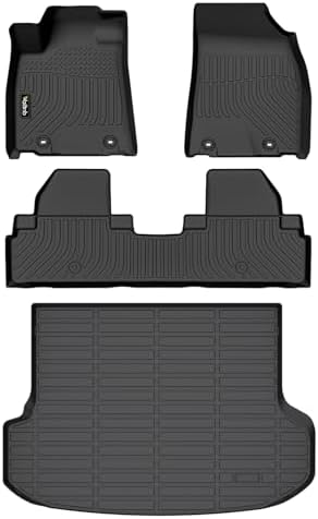 Wailtnb-Car Floor Mats for Lexus RX | RX 350 | RX450h 2010-2015 All Weather Floor Mats Cargo Liner Car Mat for RX TPE Waterproof Trunk Liners Fits RX Full Set Accessories Black 2015 by Wailtnb