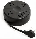 Travel Power Strip - Cruise Ship Essentials with 3ft Retractable Cord by Addtam