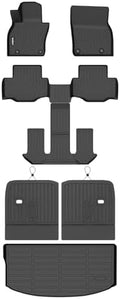 GINOWY-Floor Mats & Cargo Liner Set for Mazda CX90 2024 2025 2026 (Only for 6 Seats), TPE All Weather Mats Floor Liners Waterproof Trunk Mat Car Accessories for Mazda CX-90 by GINOWY