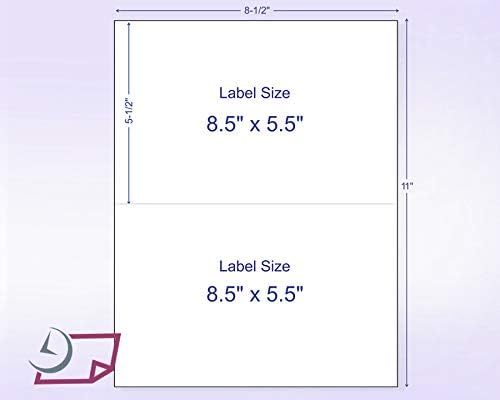 NextDayLabels - 8-1/2 x 11" Neon Color High Light Fluorescent Labels - Image 2