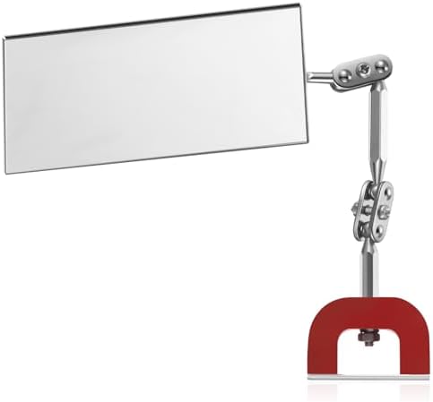 Copkim 1 Pcs Inspection Mirrors Magnetic Base 4 x 2 Inch 360° Adjustable by Copkim