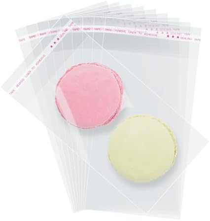 Morepack 3x5 In Cookie Bags Clear Self Sealing Cellophane Treat Bags 200Pcs by Morepack