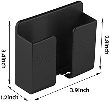 CEI&BPY 2Pcs Phone Holder Wall Mounted, Phone Stand with Self Adhesive. Phone Holder for RV Charging.Compatible with iPhone and Android (2Pack-Black) (Pack of 2) - Image 6