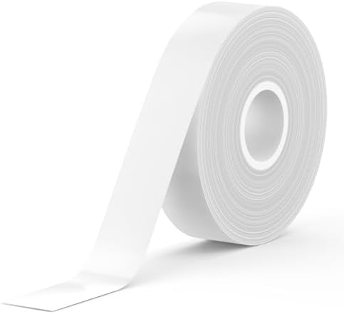 SUPVAN E-Series Continuous Label, 0.59'' W × 19.7' L, Black on White by SUPVAN