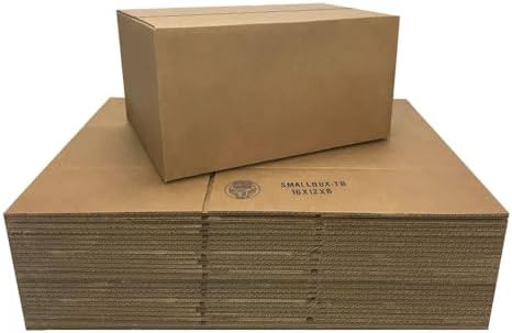Corrugated Shipping Boxes, 25 Pack, 16 x 12 x 8 inch by uBoxes