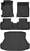 Floor Mats & Cargo Liner Set Fit for Acura ILX 2013-2022 All Weather Protection TPE Anti-Slip Automotive Full Set Floor Liners Custom Acura ILX Accessories - Black by HAFIDI
