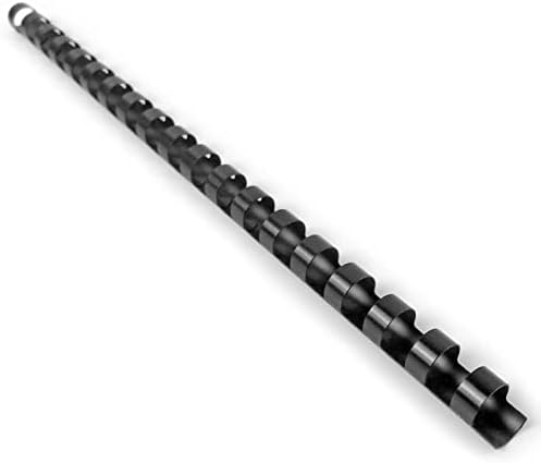 HOUYEE 50 Pack 1/2 Inch Plastic Binding Combs Spines, 19 Rings, Black by HOUYEE