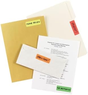 Avery® Removable Print or Write Color Coding Labels, 1 x 3 Inches, 200 Labels (5481) - Image 5