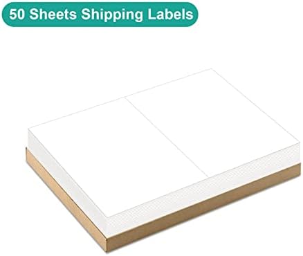 MFLABEL Half Sheet Label Laser/Ink Jet Shipping Label 8.5 x 11 Inches Packaging Labels, Address Labels for Laser & Inkjet Printers, 2500 Count(1250 Sheets) - Image 3