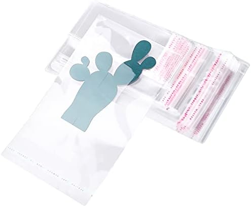 Geyoga 120 Pcs Clear Cellophane Bags Self Adhesive, 4 Size Cello Bags - Image 4