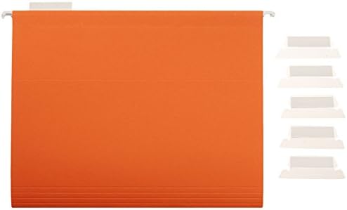 Amazon Basics Hanging File Folders with Adjustable Tabs, Sturdy Expandable Document Organizer, Letter Size, Assorted Colors, 25-Pack - Image 5