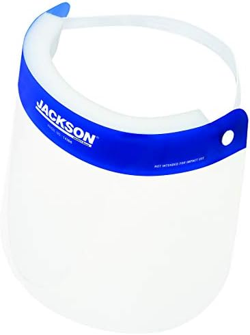 Jackson Safety Disposable Face Shield Mask, 14360 - Pack of 25 - Disposable for Medical Protection, Healthcare Workers, Full Coverage for Men, Women, 8.66”x 12.5”, Splash and Fog Resistant Window by JacksonSafety